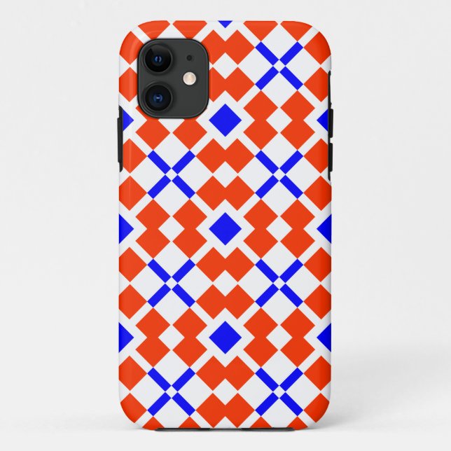 Funda De Case-Mate Para iPhone Rojo y Azul, su sajona (Reverso)