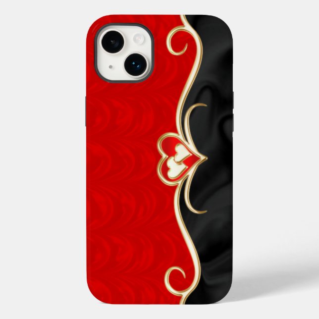 Funda De Case-Mate Para iPhone Rojo y negro (Reverso )
