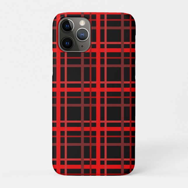 Funda De Case-Mate Para iPhone Rojo y negro (Reverso)