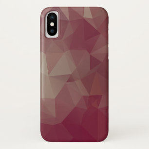 Funda Para iPhone X Rojos y rosas resumen arte pirámide