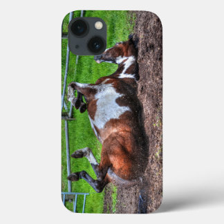 Funda Para iPhone 13 Rolling Paint Horse Equine Photo para los amantes 