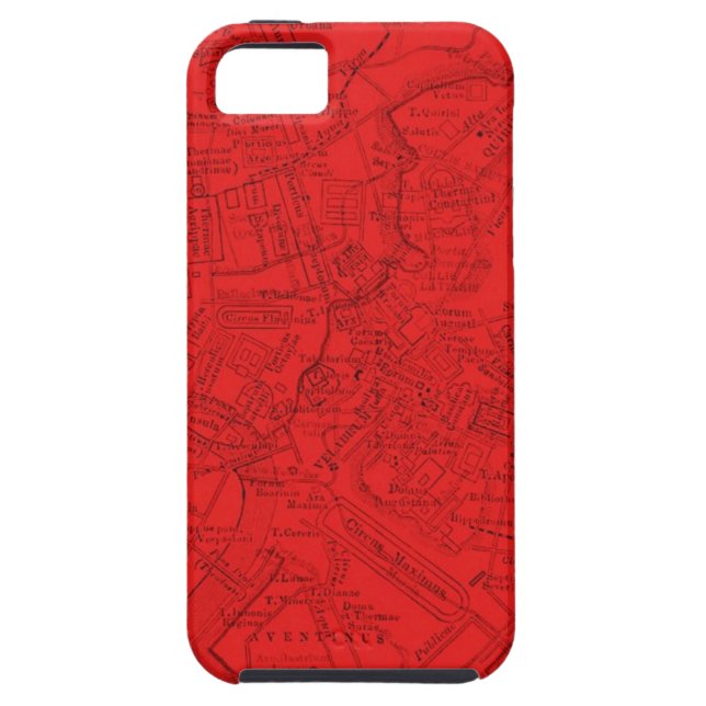 Funda De Case-Mate Para iPhone Roma antigua en rojo (Atrás)