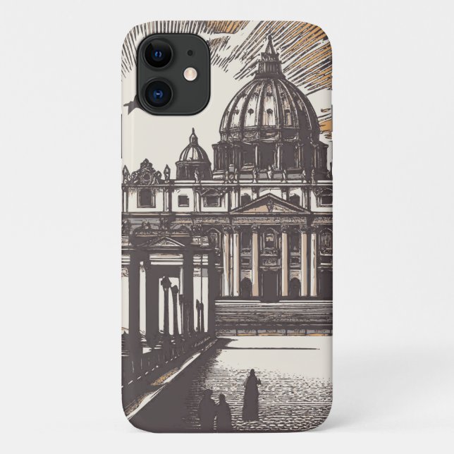 Funda De Case-Mate Para iPhone Roma Vaticano Italia Europa (Reverso)