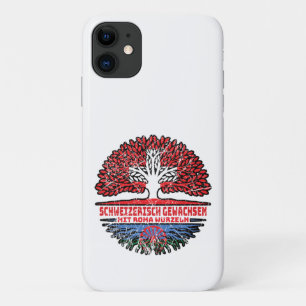 Funda Para iPhone 11 Romaní Schweizer Schweiz Baum Wurzel Flagge
