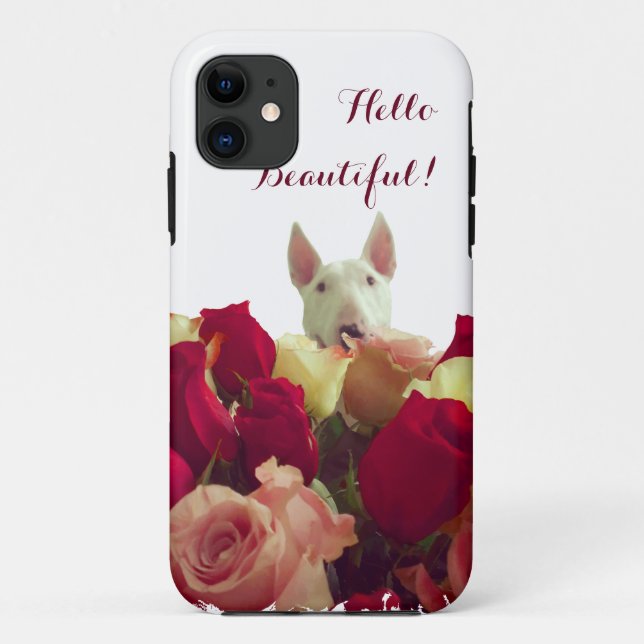 Funda De Case-Mate Para iPhone Romantic Bull Terrier (Reverso)
