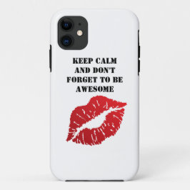 Funda Para iPhone 11 Romantic chic luxe red lips