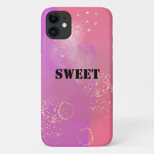 Funda Para iPhone 11 Romantic glitter pink art