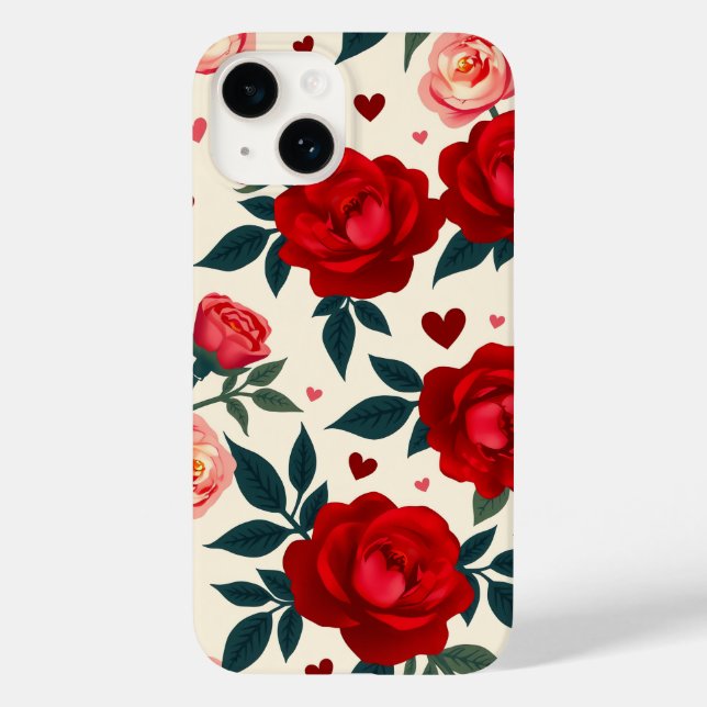 Funda De Case-Mate Para iPhone Romantic Roses (Reverso )
