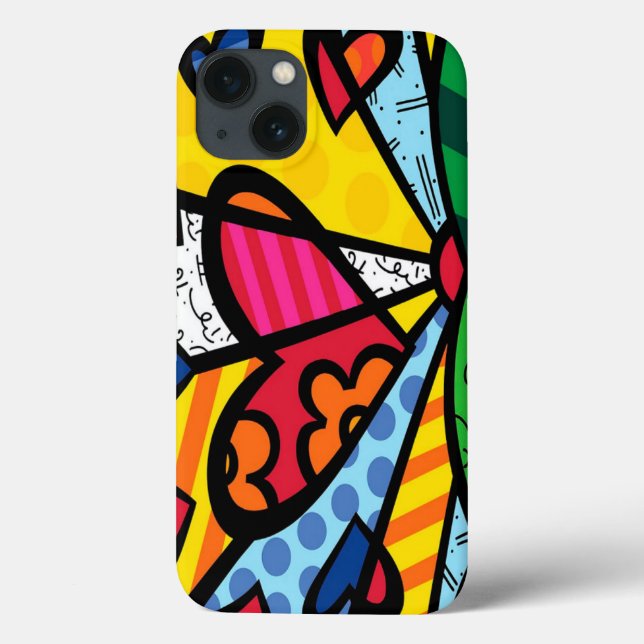 Funda De Case-Mate Para iPhone Romero Britto Arte Moderno (Reverso)