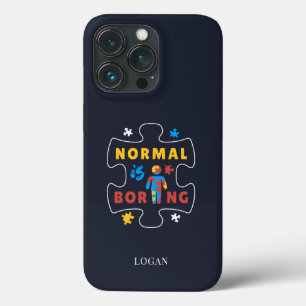 Funda Para iPhone 13 Pro Rompecabezas de Conciencia del Autismo Normal es A