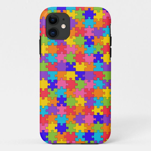 Funda De Case-Mate Para iPhone rompecabezas del autismo (Reverso)