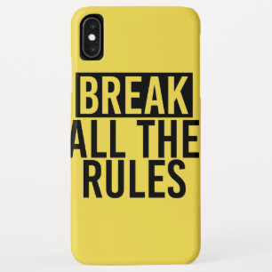 Funda Para iPhone XS Max Romper todas las reglas
