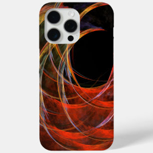 Funda Para iPhone 15 Pro Max Rompiendo el arte abstracto del círculo