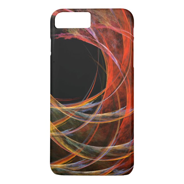 Funda De Case-Mate Para iPhone Rompiendo el arte abstracto del círculo (Reverso)