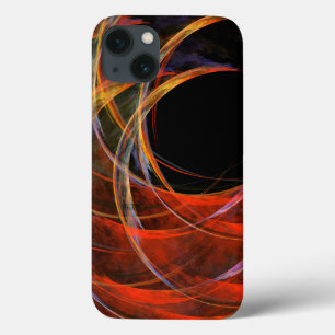 Funda Para iPhone 13 Rompiendo el arte abstracto del círculo