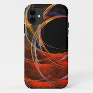 Funda Para iPhone 11 Rompiendo el arte abstracto del círculo