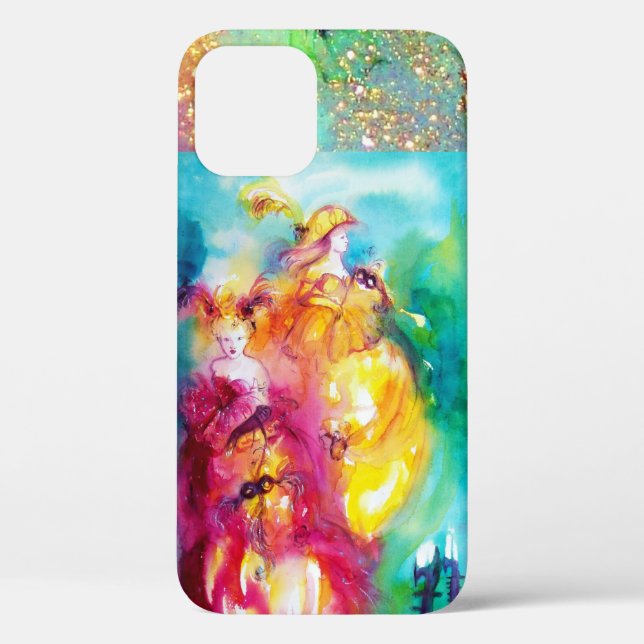 Funda De Case-Mate Para iPhone RONDO EN LAGUNA / Ball veneciano de mascarada (Reverso )