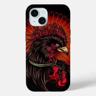 Funda Para iPhone 15 Rooster de boxeo