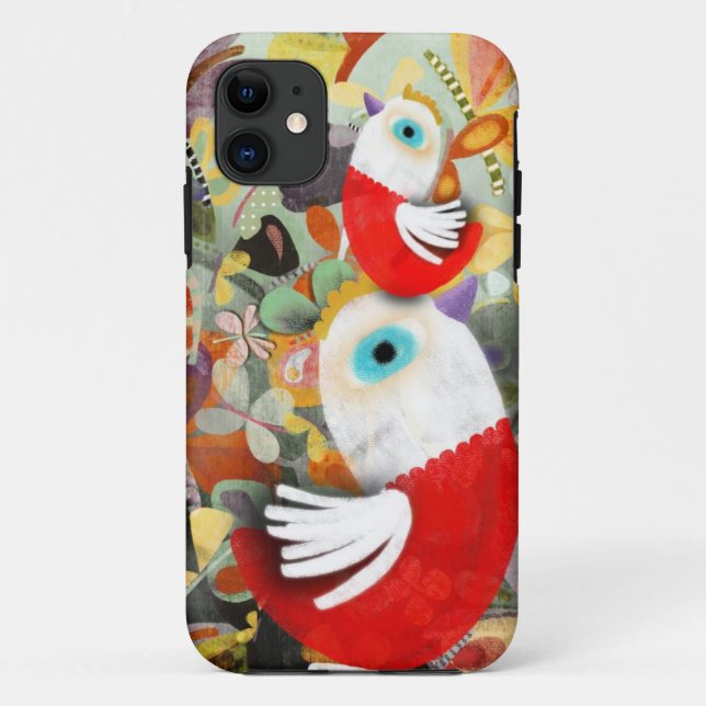 Funda De Case-Mate Para iPhone Rooster Rooster Chooks gallina domesticada (Reverso)
