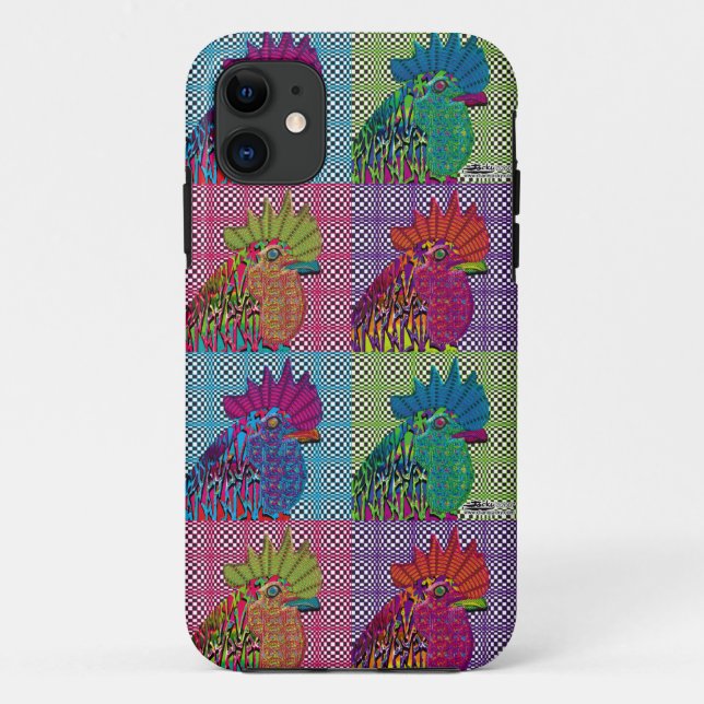 Funda De Case-Mate Para iPhone Roosters Gone Psycho (Reverso)