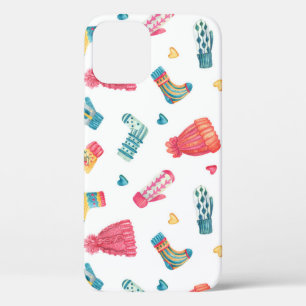 Funda Para iPhone 12 Ropa de punto acuática: colorida foca de invierno