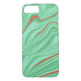 Funda Para iPhone 8/7 Ropa en curvas con tonos verdes de menta luminosa