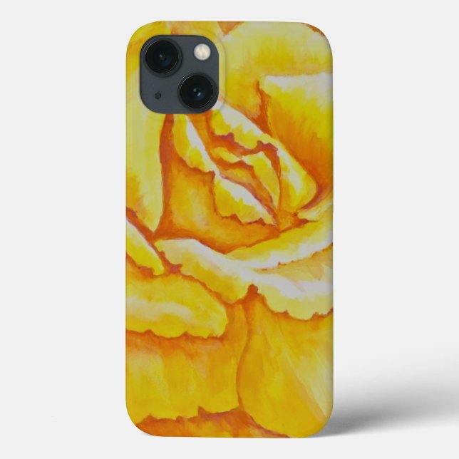 Funda De Case-Mate Para iPhone Rosa amarillo (Reverso)