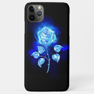 Funda Para iPhone 11 Pro Max Rosa azul en llamas