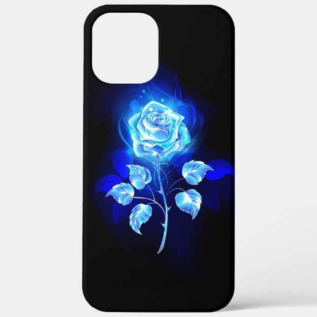 Funda De Case-Mate Para iPhone Rosa azul en llamas (Reverso )