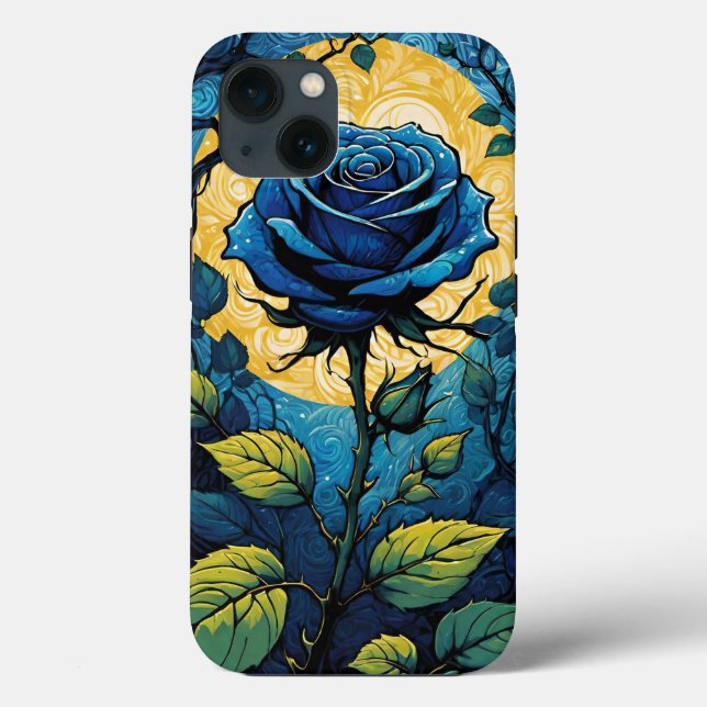 Funda De Case-Mate Para iPhone Rosa azul Vines 3 (Reverso )