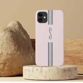 Funda Para iPhone 11 Rosa blanco moderno