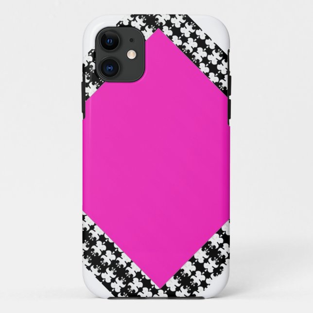 Funda De Case-Mate Para iPhone Rosa cuadrado (Reverso)
