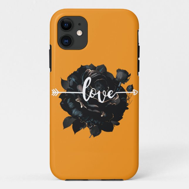 Funda De Case-Mate Para iPhone Rosa de amor (Reverso)