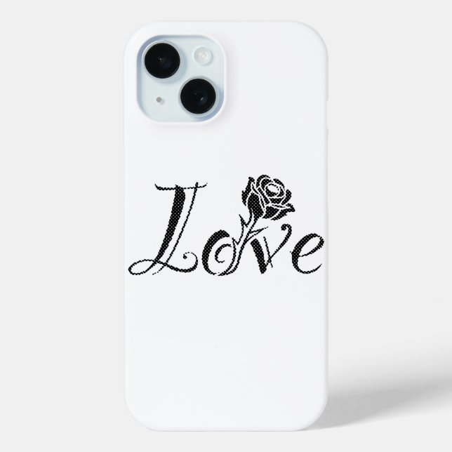 Funda De Case-Mate Para iPhone Rosa de amor (Reverso )