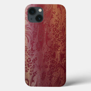 Funda Para iPhone 13 Rosa de Brocade chino