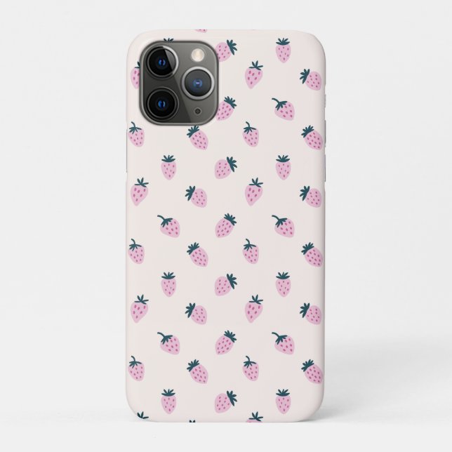 Funda De Case-Mate Para iPhone Rosa de fresa (Reverso)