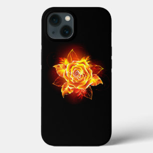 Funda Para iPhone 13 Rosa de incendios en auge