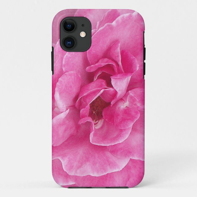 Funda De Case-Mate Para iPhone Rosa de jardín rosado (Reverso)