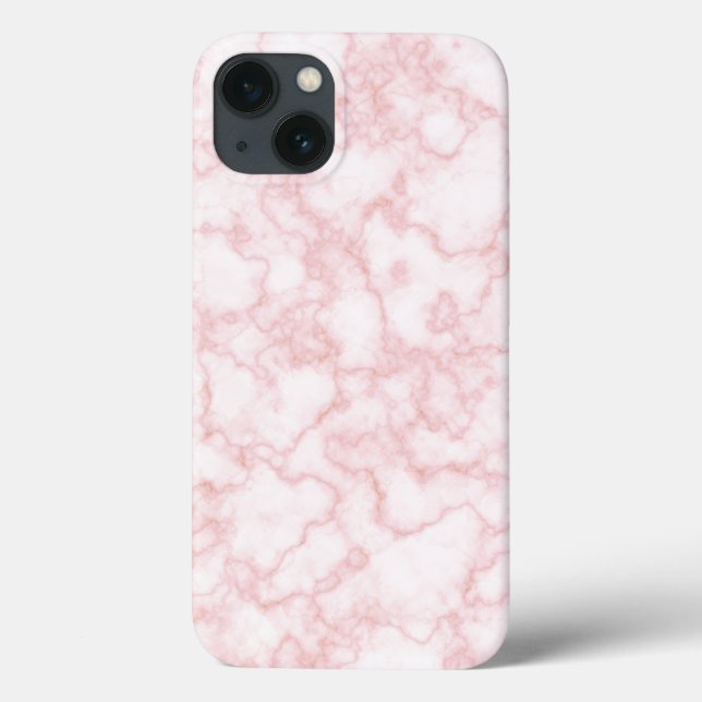 Funda De Case-Mate Para iPhone rosa de mármol (Reverso)