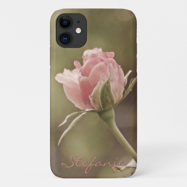 Funda De Case-Mate Para iPhone Rosa de moda antiguo (Reverso)