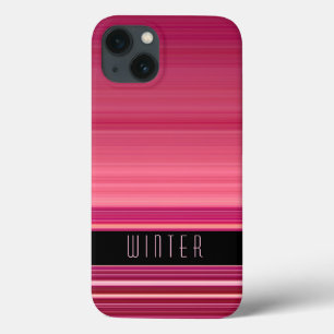 Funda Para iPhone 13 Rosa de nombre personalizado oro