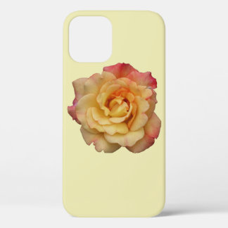 Funda Para iPhone 12 Rosa de paz hermosa floral rosa y amarilla