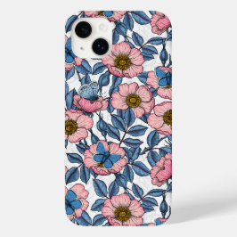 Funda Para iPhone 14 Plus De Case-Mate Rosa de perro y mariposas