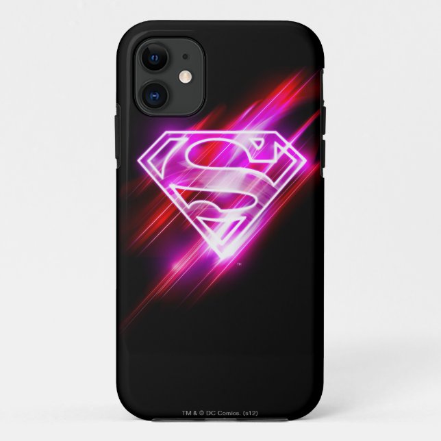 Funda De Case-Mate Para iPhone Rosa de Supergirl (Reverso)