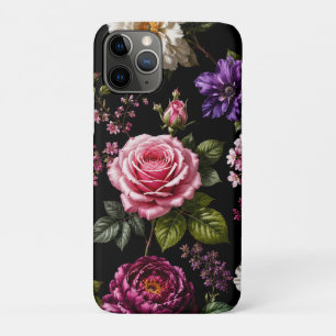 Funda Para iPhone 11 Pro Rosa de terciopelo negro