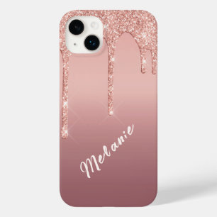 Funda Para iPhone 14 Plus De Case-Mate Rosa de texto de nombre personalizado detalles del