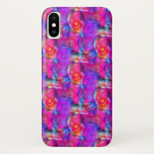title_seo2 Rosa del arte, azul, fondo rojo de la textura