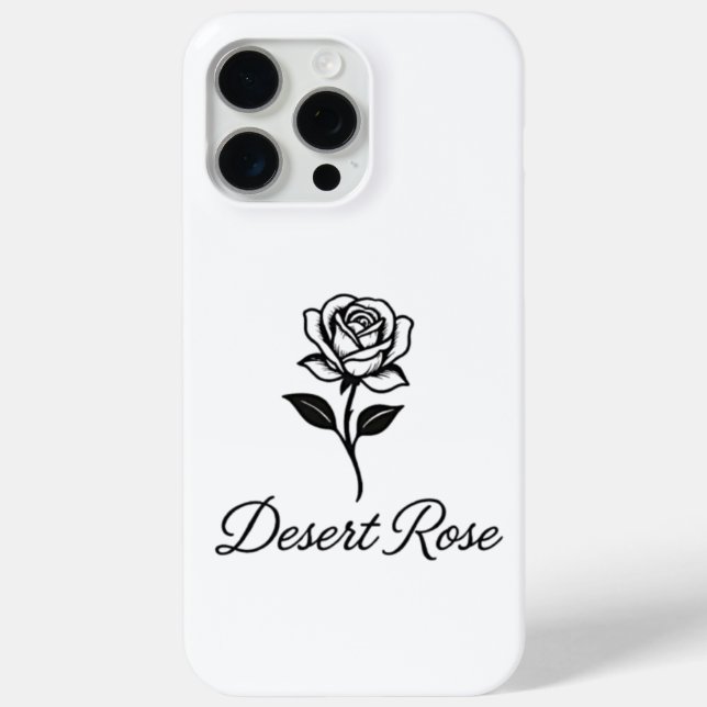 Funda De Case-Mate Para iPhone Rosa del Desierto (Reverso )