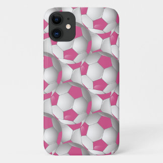 Funda Para iPhone 11 Rosa del modelo del balón de fútbol