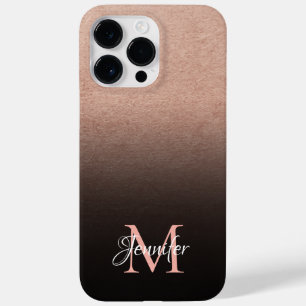 Funda Para iPhone 14 Pro Max De Case-Mate Rosa dorada con textura de papel de estaño Ombre n